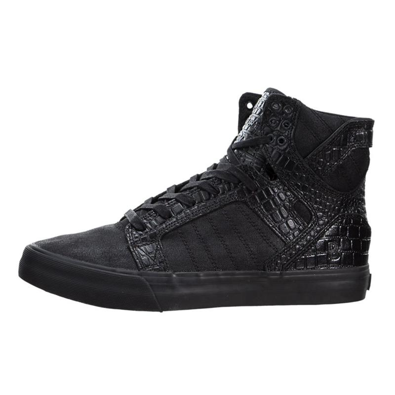 Buty Supra SKYTOP HF - Sneakersy Wysokie Damskie - Czarne (WGMR-80426)